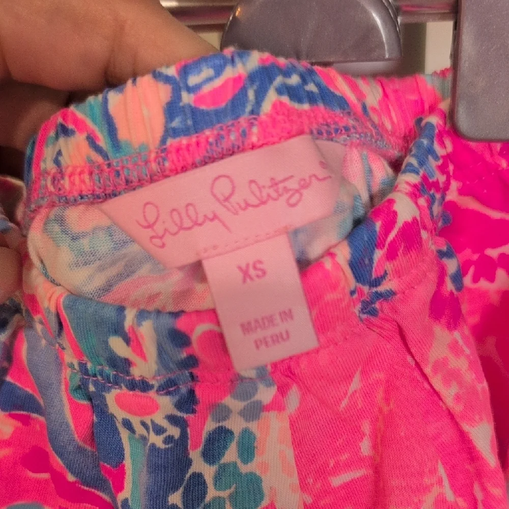 Lilly Pulitzer Vibrant Strapless Pink and Blue Dress XS - Picture 2 of 3